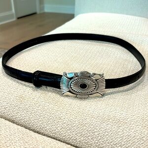 Cold Water Creek Skinny Black Belt